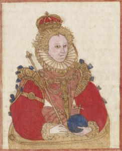 Illustration of Elizabeth I from Trevelyon MS