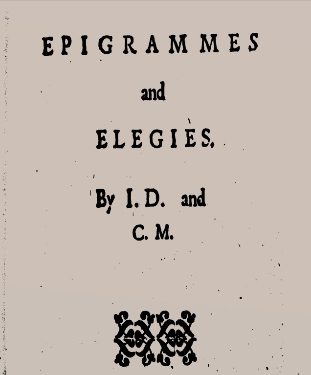 "Epigrammes and Elegies"