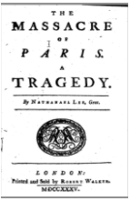Massacre of Paris title page