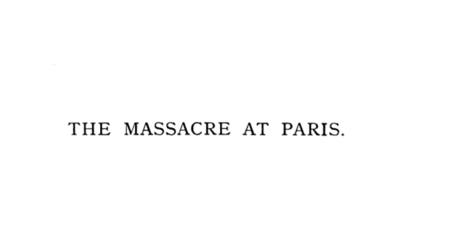 Massacre at Paris, Google Book (1885)