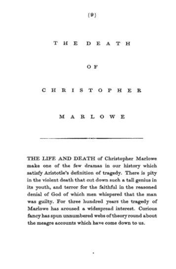 Screenshot of Inquisition of Christopher Marlowe's death 
