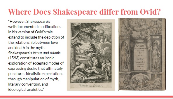 Slide image: Shakespeare and Ovid